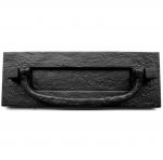 Letter Plate / Flap with Knocker in Black Cast Iron (JAB46)